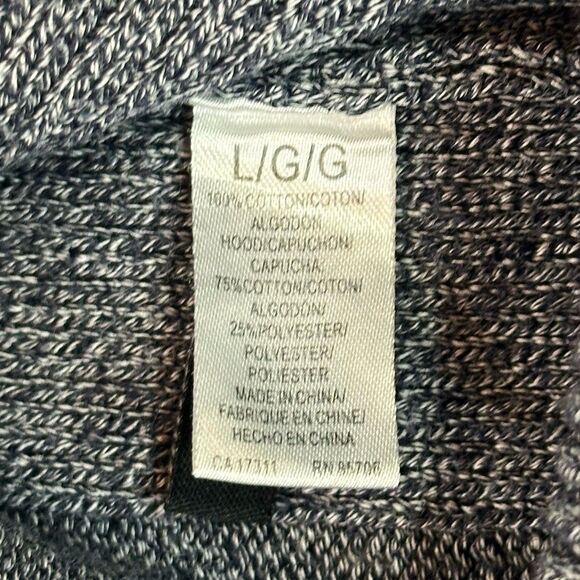 Buffalo David Bitton Men's Large Full Zip Hooded Jacket Gray Blue - Picture 9 of 9